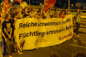 Demo gegen EU Flüchtlingskonferenz in Wien
